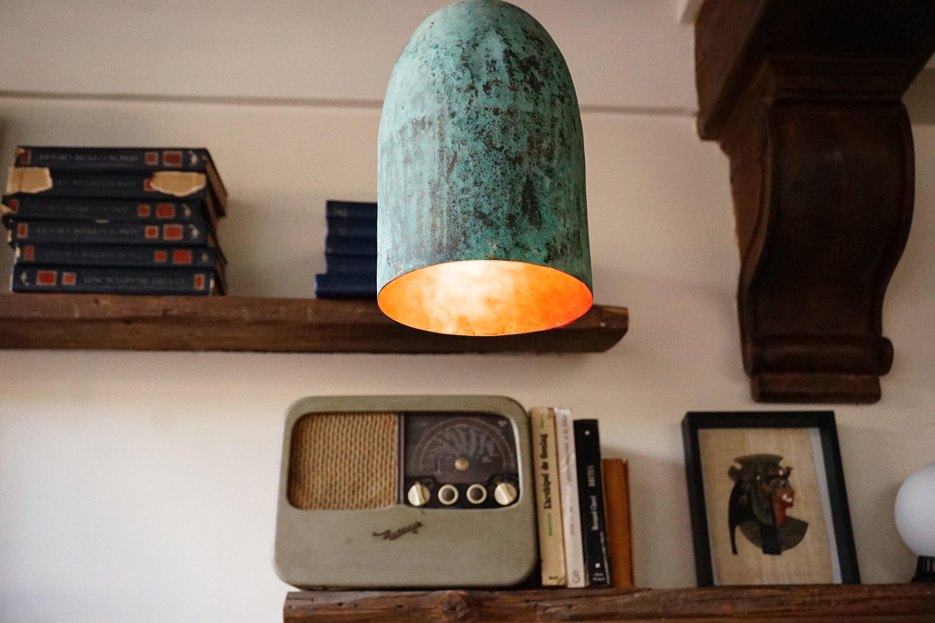 Oxidized Copper Ceiling Fixture
