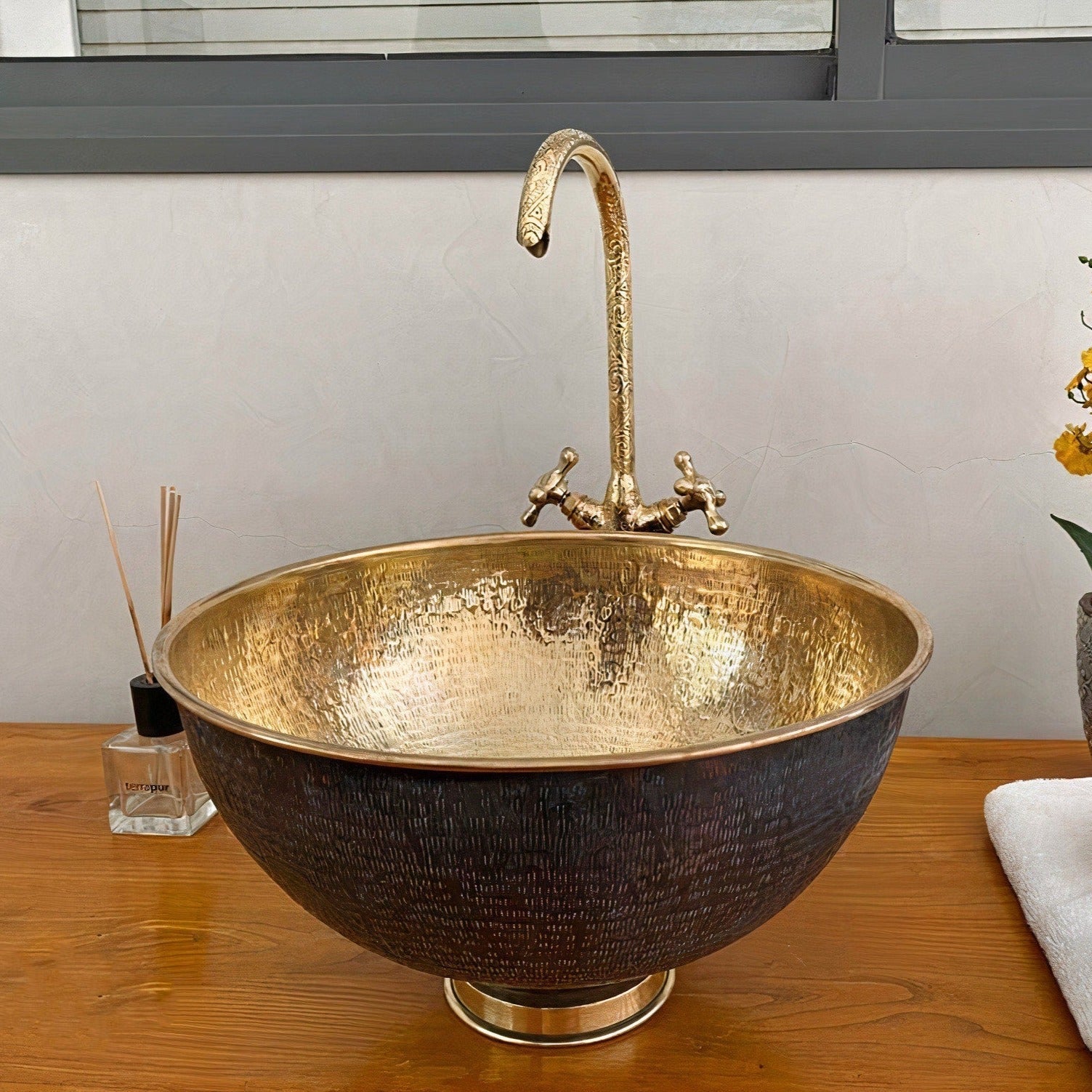 Handmade Brass Vanity Sink