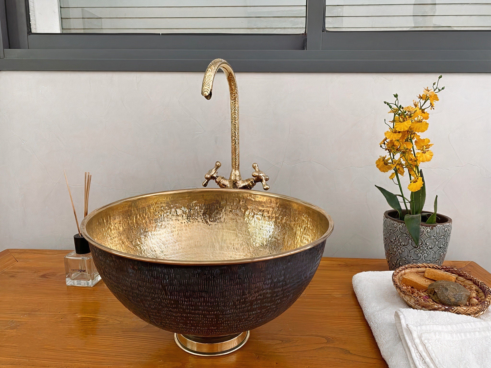Solid Brass Bathroom Sink