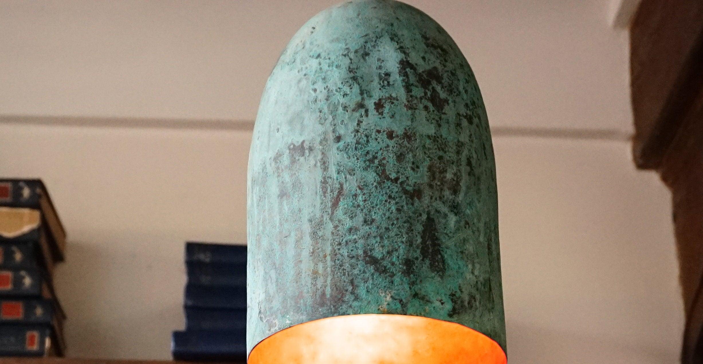 Antique Green Patina Hanging Light
