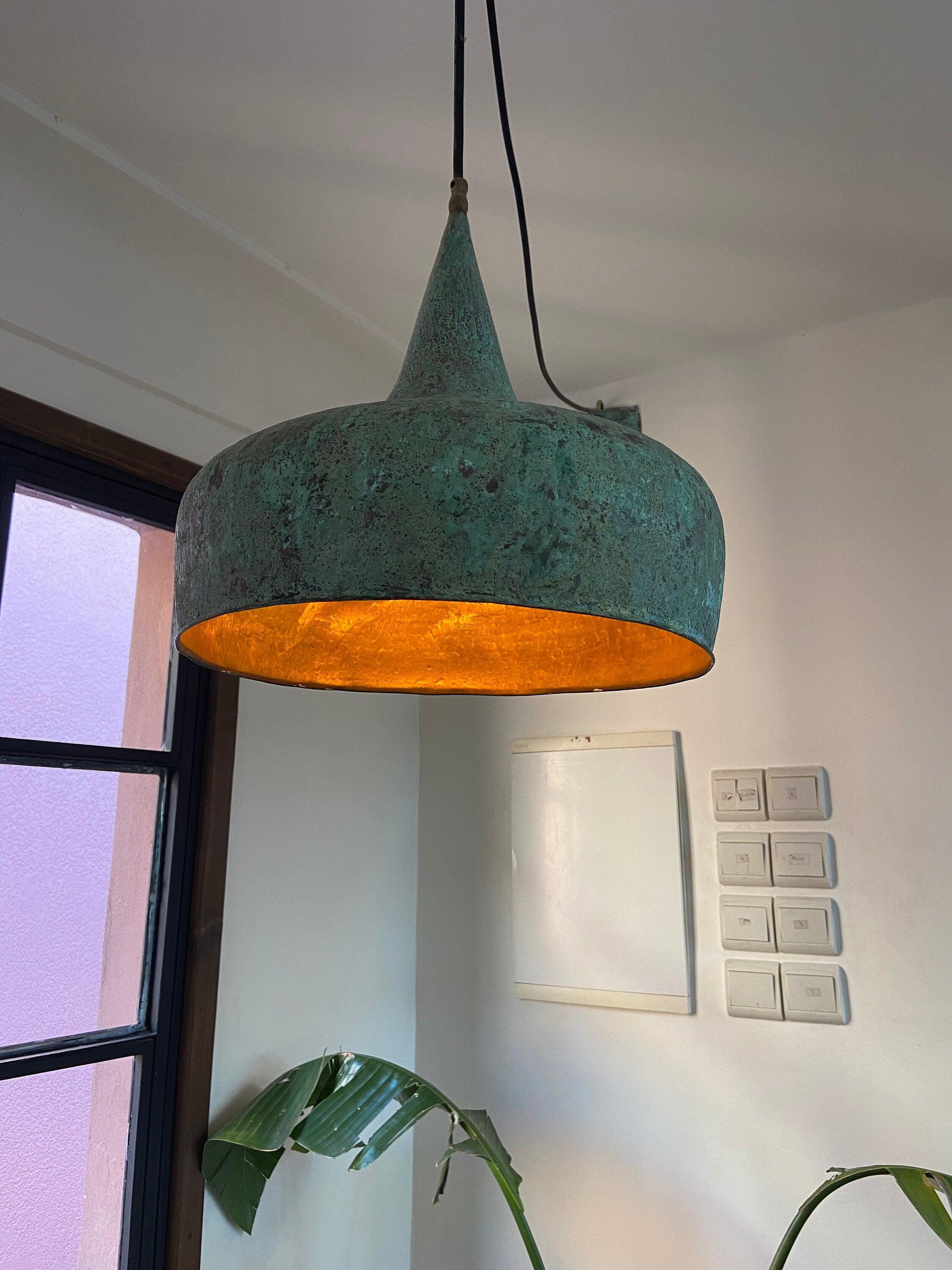 Custom Copper Hanging Light Fixture