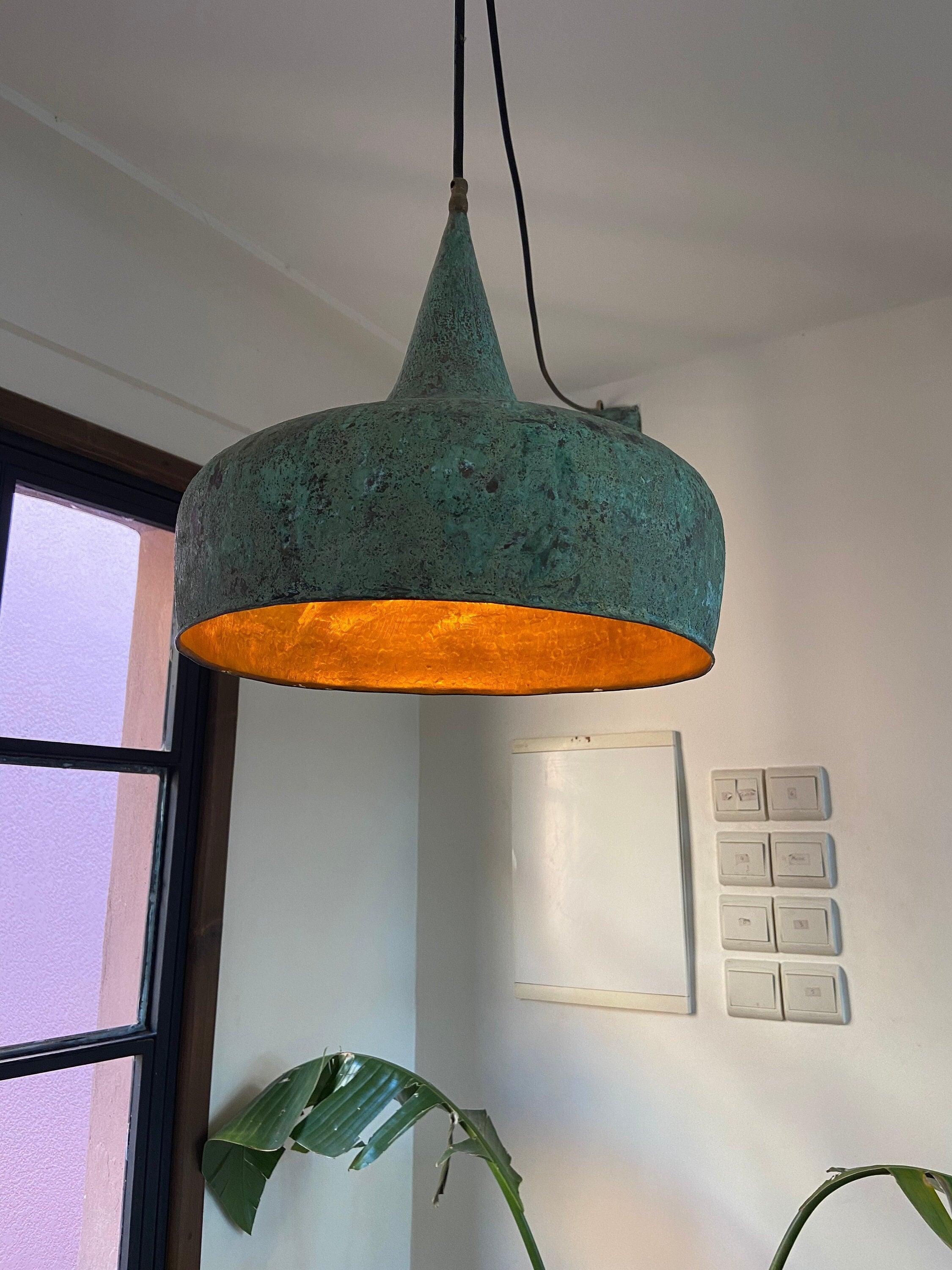 Oxidized Copper Kitchen Island Lighting