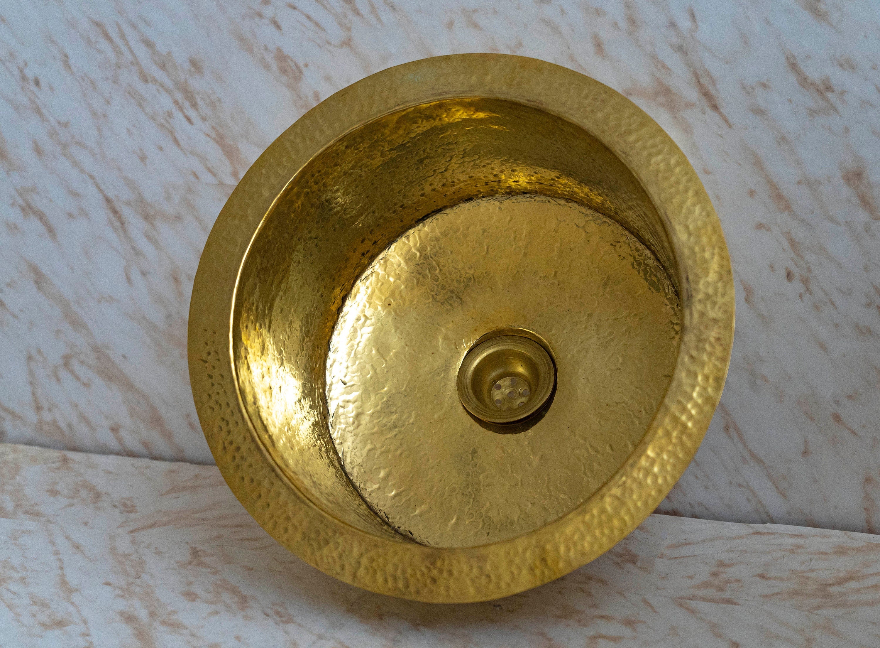 Hammered Brass Kitchen Sink