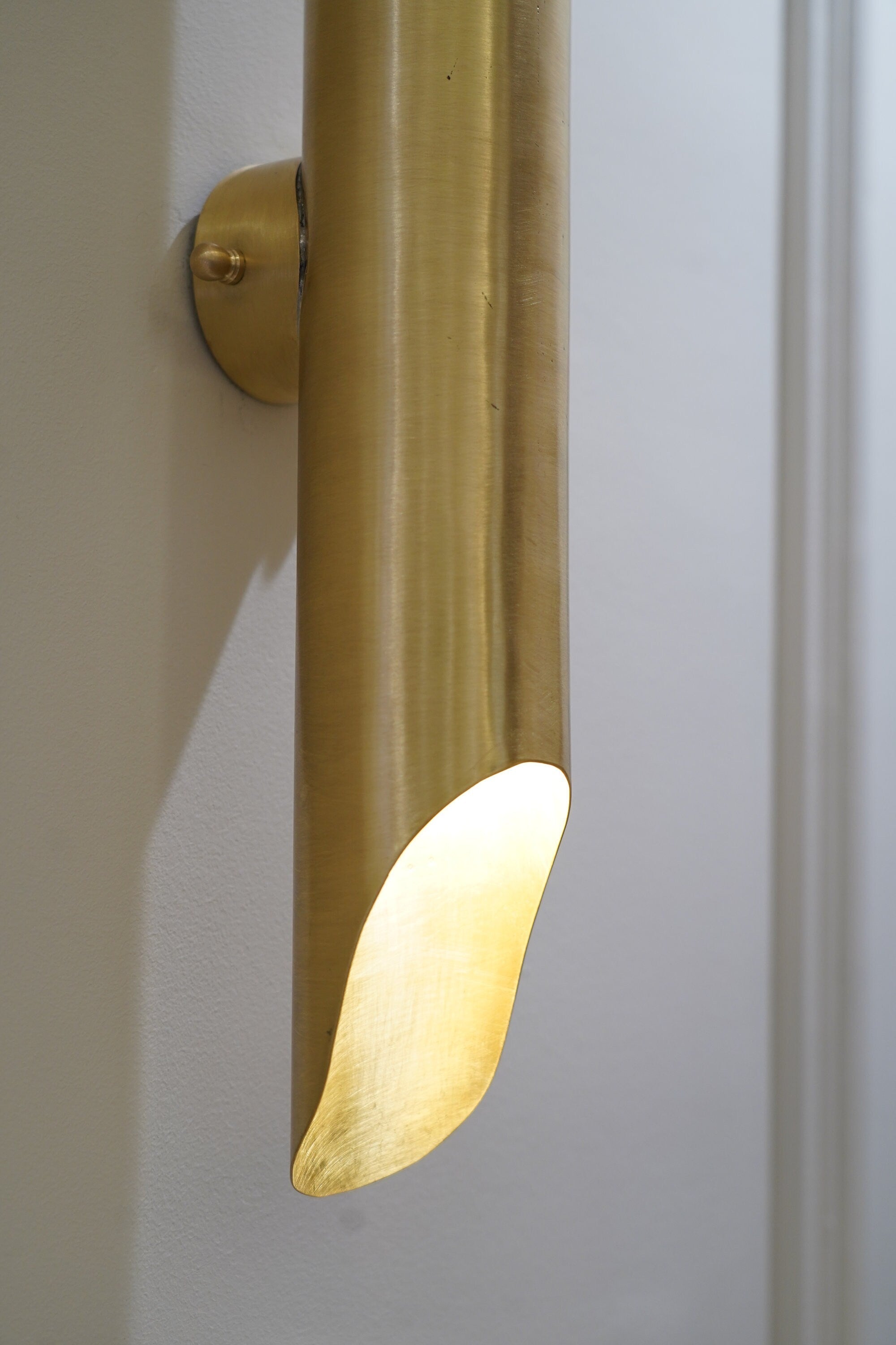 Luxurious Solid Brass Double Wall Light Fixture – Brass Sconce Lights