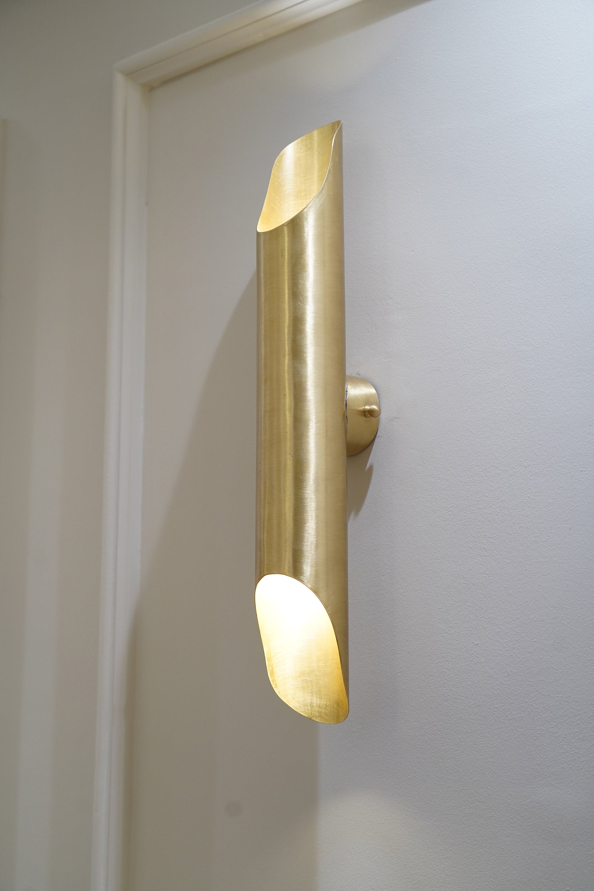 Luxurious Solid Brass Double Wall Light Fixture – Brass Sconce Lights