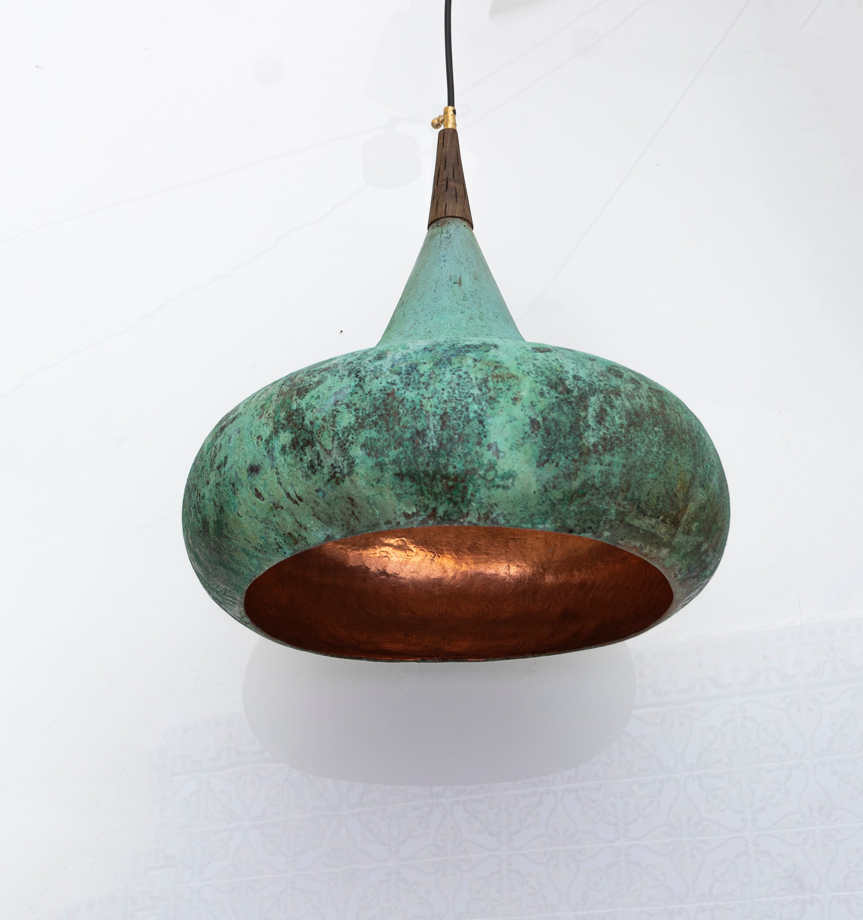 Custom Copper Ceiling Fixture