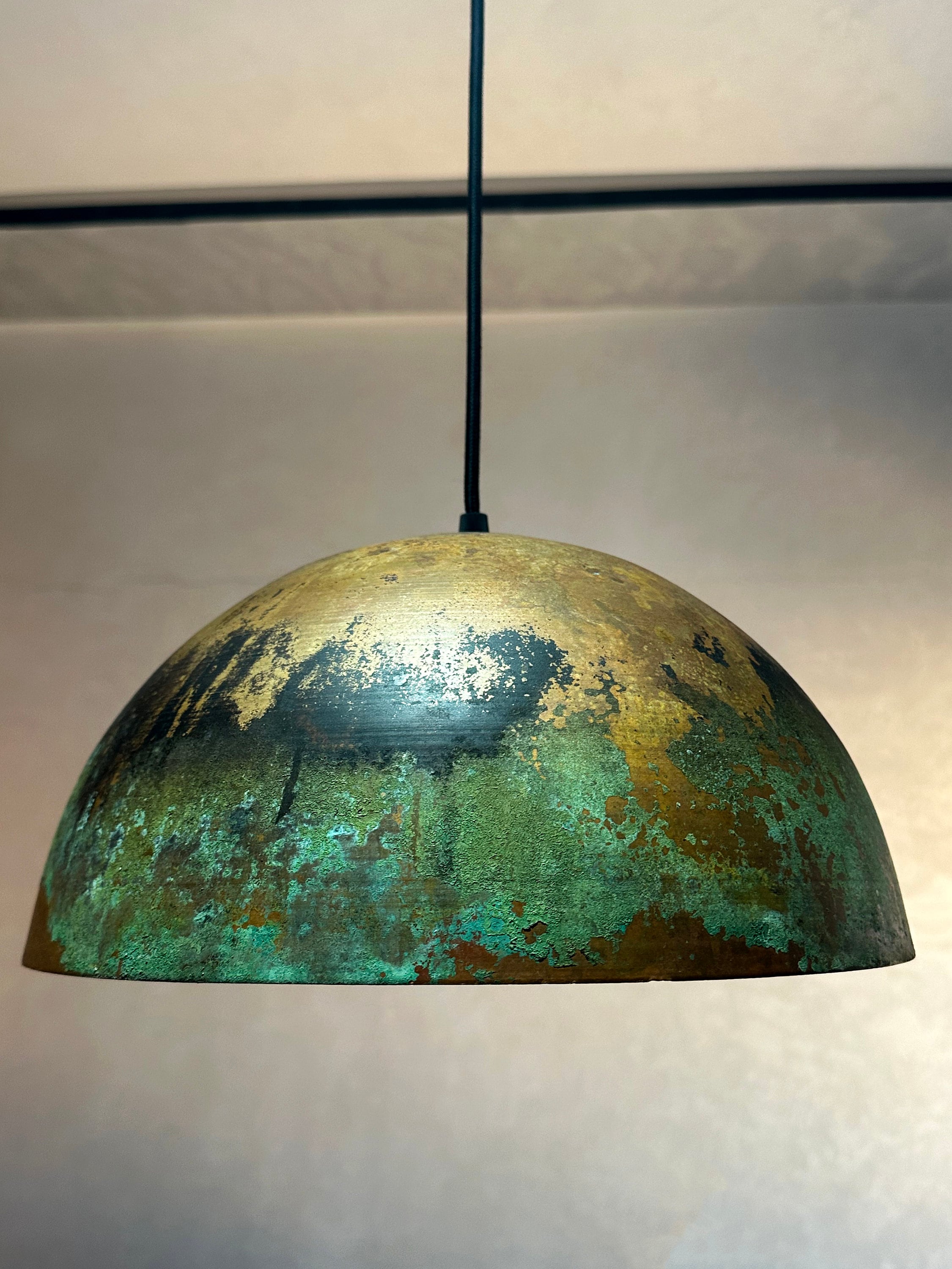 Handcrafted Copper Island Kitchen Lighting – Copper Dome Pendant Light Fixture
