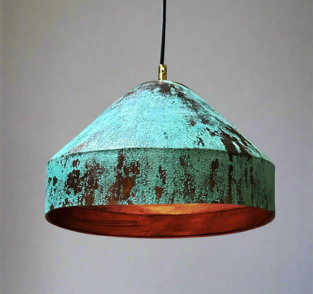 Industrial Copper Pendant 