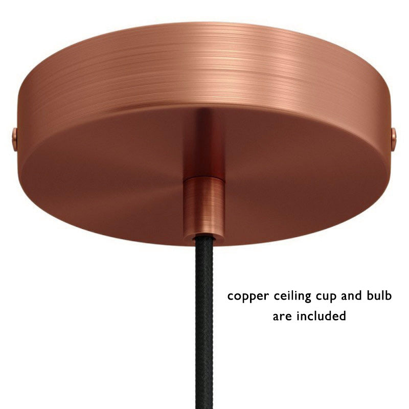 Vintage Copper Island Lighting Fixture
