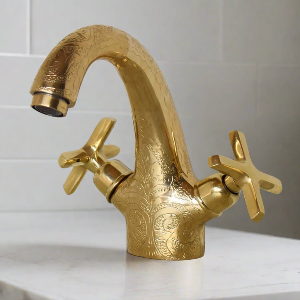 Handcrafted Brass Vanity Faucet